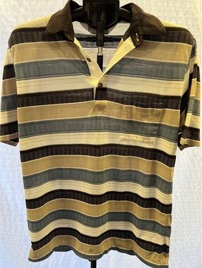 Vintage Classics by Palmland Men’s M Striped Polo Shirt